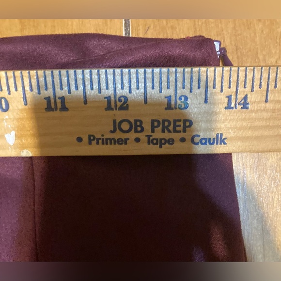 NWT Ladies Size Small SHEIN Bae Burgundy Lined Skirt - Picture 6 of 13